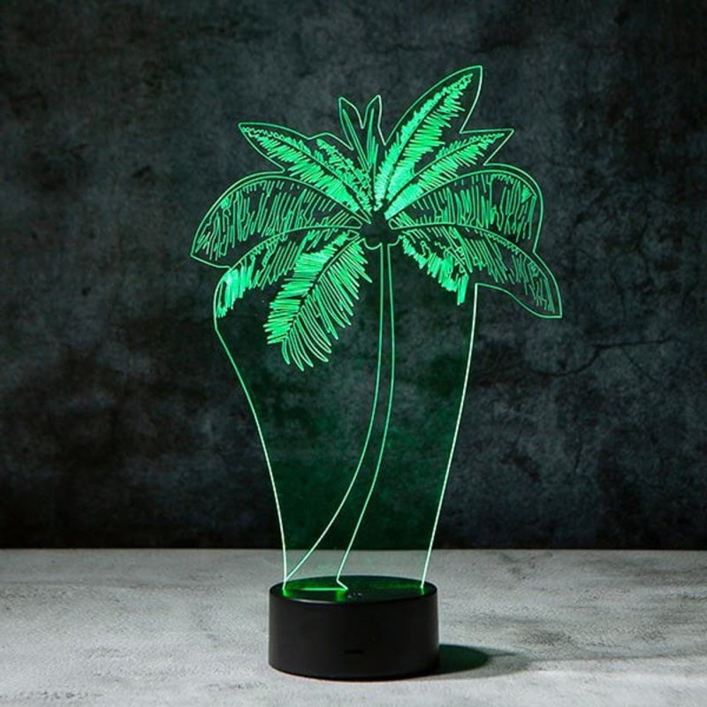 Lampeez PALM TREE 3D ILLUSION LAMP NIB